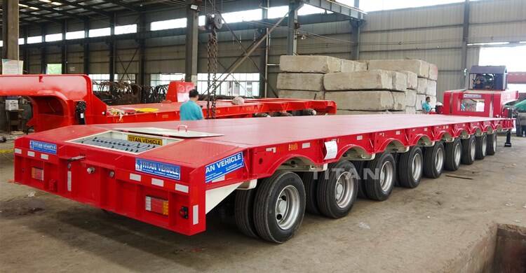 9 Axle Extendable Low Bed Trailer