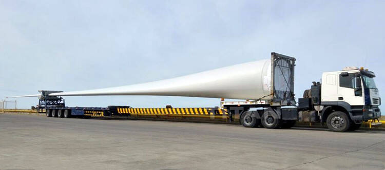 56m Long Vehicle Wind Blade Trailer