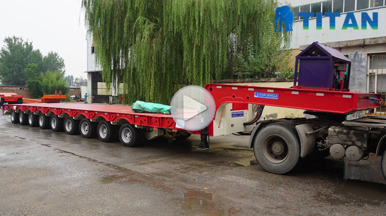 9 axle low bed trailer