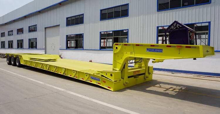 130 Tons 3 Lines 6 Axles Gooseneck Lowboy Trailer