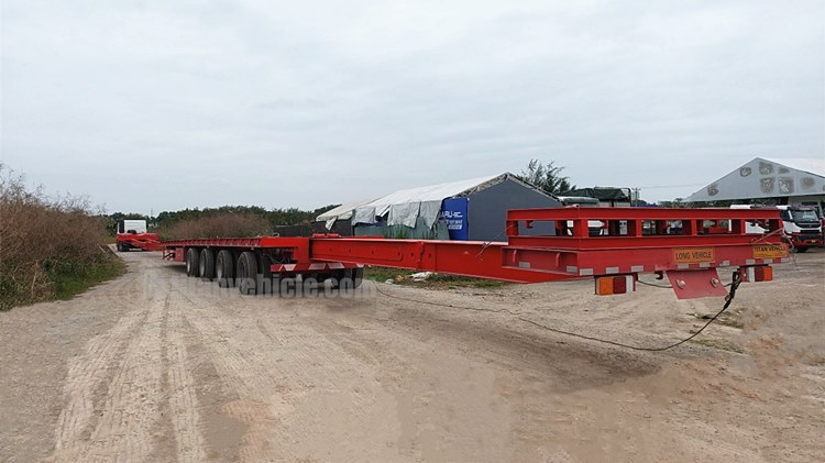 Windmill Blade Lifters Trailer to transport wind turbine blades in Vietnam