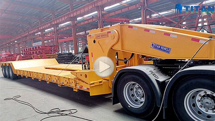 3 axle lowboy trailer