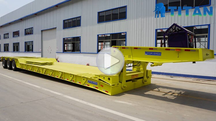 3 line 6 axle detachable gooseneck trailer 