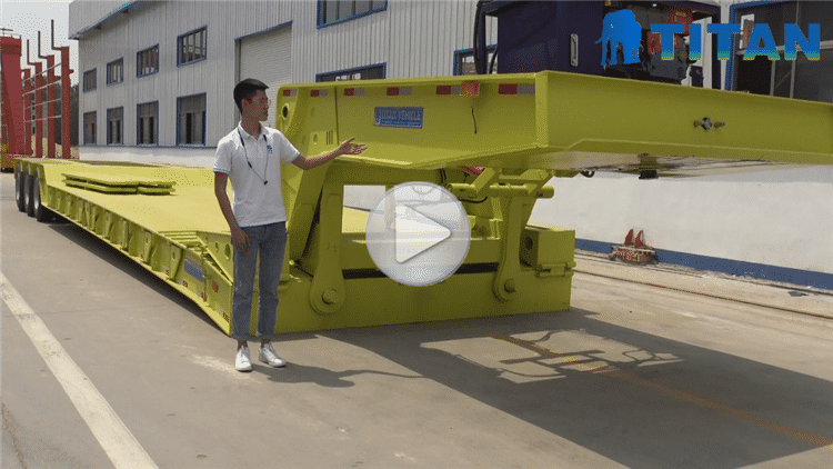 3 line 6 axle detacheable gooseneck trailer