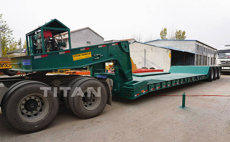 3 Axle 80 Ton Gooseneck Trailer For Sale In Chile