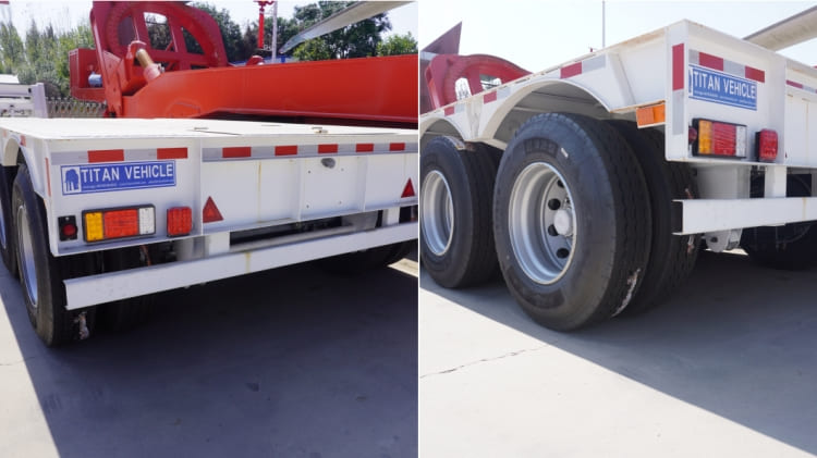 Tri Axle 60 Ton Semi Low Bed Loader Trailer  for Sale in Guinea