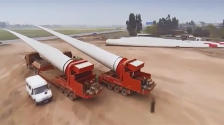 Big Windmill Blade Transportation