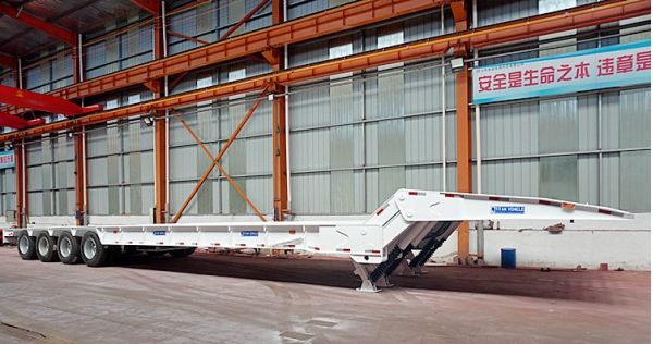 100t Folding Gooseneck Trailer for Sale in Nigeria