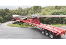 Wind Turbine Blade Trailer Take Diversions